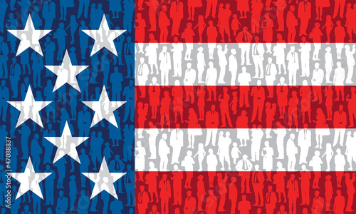 Vector: American people American people