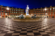 The Fontaine du Soleil on Place Massena in the Morning, Nice, Fr