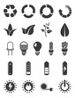 Ecology energy icon set