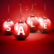 Christmas sale red background