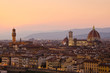 Duomo, Palazzo vecchio and Arno river, Florence, Italy
