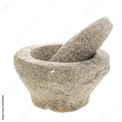 Photo: Stone mortar and pestle Stone mortar and pestle