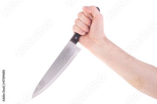 Photo: Hand with knife Hand with knife