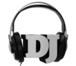 Headphones with the inscription dj