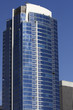 Modern Curved Blue Glass Office Tower