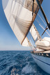 Sailing yacht on the race