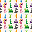 seamless monster pattern