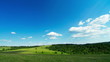 Meadow. Motion clouds.