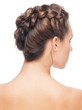 Foto: Woman with braid hairdo Woman with braid hairdo