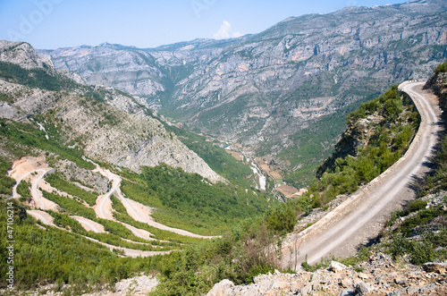 Winding Road In Albanian Mountains © ollirg