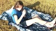 Girl Wakes Up in Hay Field