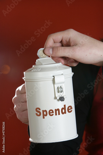 Photo: Eine Spendendose Eine Spendendose