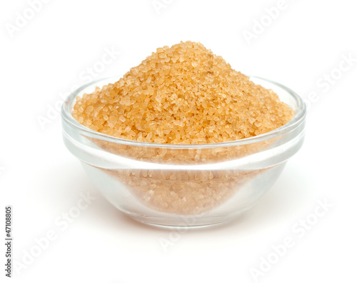 Photo: brown sugar in a glass bowl brown sugar in a glass bowl