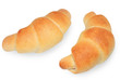 Photo: Two croissant close up Two croissant close up