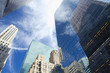 View of Manhattan skyscrapers