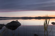Beautiful sunrise, focus on foreground
