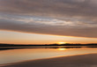 Beautiful sunrise over a Lake