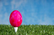 Osterei als Golfball