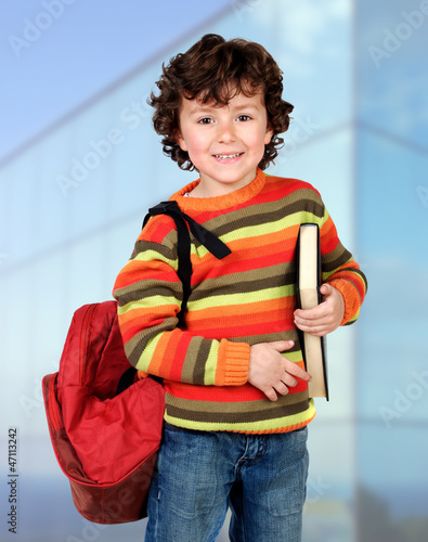 Photo: Adorable child studying Adorable child studying