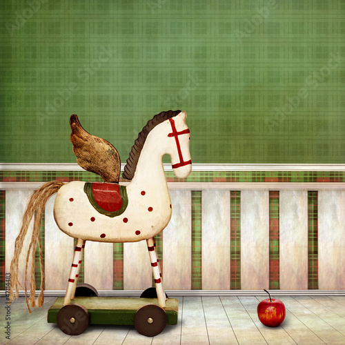 Illustration: wooden Horse wooden Horse