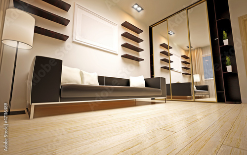 Illustration: modern living room modern living room