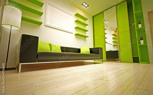 Illustration: modern living room modern living room