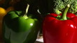 Vegetables, rotate, closeup, hard light