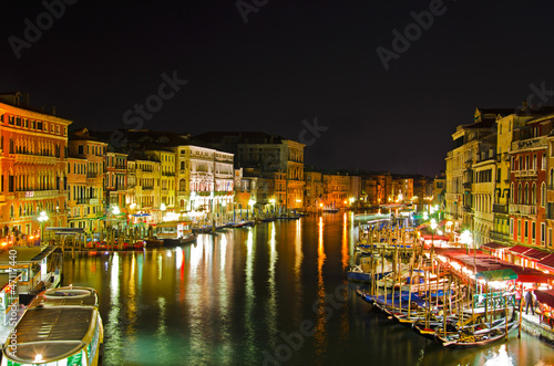 Photo: Grand Canal at night, Venice Grand Canal at night, Venice