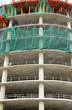 Edificio en construcción, estructura de hormigón