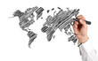 drawing world map