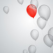 Vector Illustration of an Abstract Background with Balloons