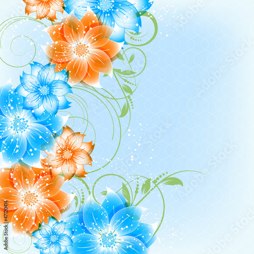 Vector: abstract vector flower background abstract vector flower background
