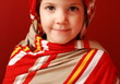 A little girl in tucker
