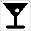 Schild weiß - Bar