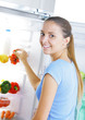 strawberry in the refrigerator