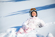 Winter vacation, ski girl