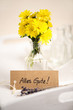 Alles Gute Schild mit Blumen