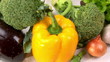 Vegetables, fresh food, closeup, camera dolly