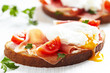 Sandwich with poached egg