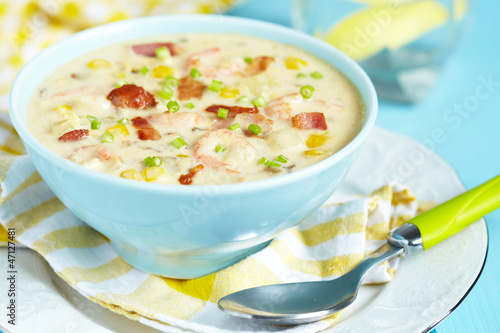 Photo: Chowder with Shrimp Chowder with Shrimp