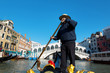 Rialto Bridge and the gondolier- Venice