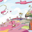 Funny world. Vector Design