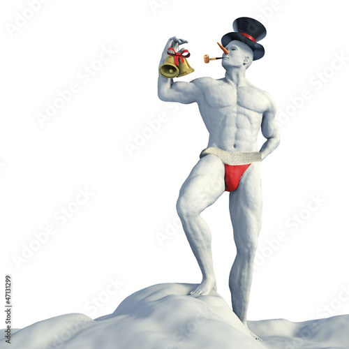 Illustration: Sexy snowman Sexy snowman