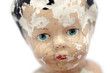 Child's baby doll face