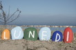 Lunedi, first day of the week on colourful stones