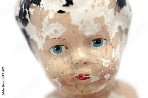 Photo: Child's baby doll face Child's baby doll face