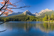 Lake Strbske pleso in High Tatras mountain, Slovakia, Europe