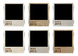 Calendar 2013 on blank photo