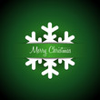 Christmas background with snowflake - Green version