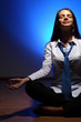 Business woman meditating